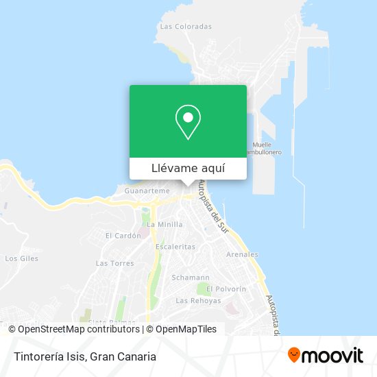 Mapa Tintorería Isis