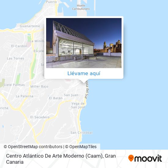 Mapa Centro Atlántico De Arte Moderno (Caam)