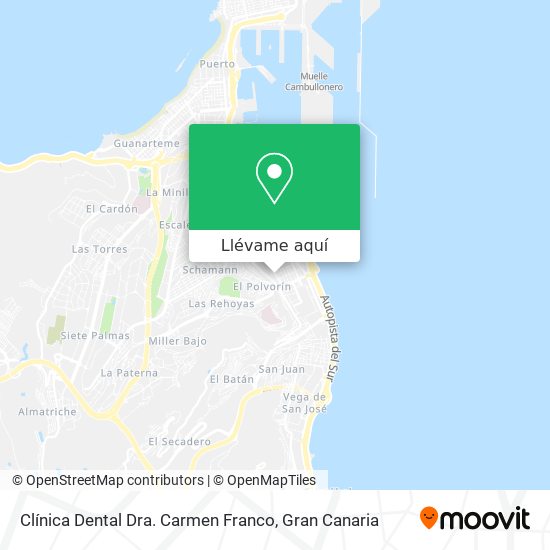 Mapa Clínica Dental Dra. Carmen Franco