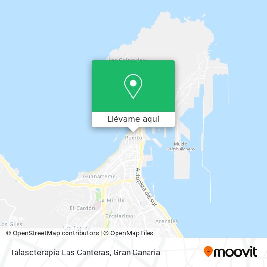 Mapa Talasoterapia Las Canteras