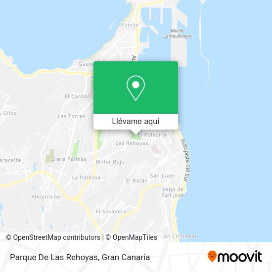 Mapa Parque De Las Rehoyas