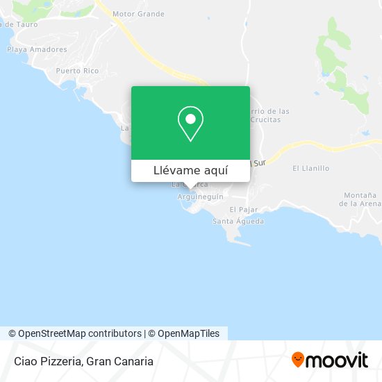 Mapa Ciao Pizzeria
