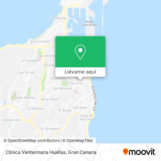 Mapa Clínica Venterinaria Huellas