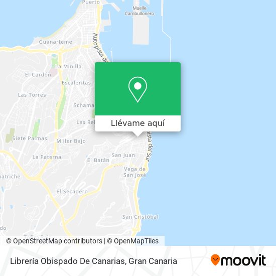 Mapa Librería Obispado De Canarias