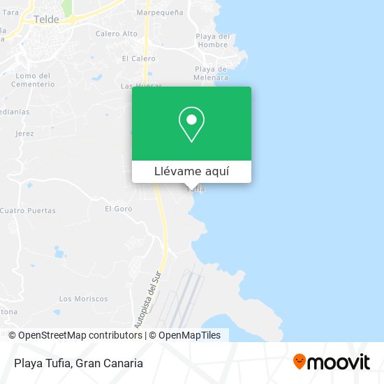 Mapa Playa Tufia