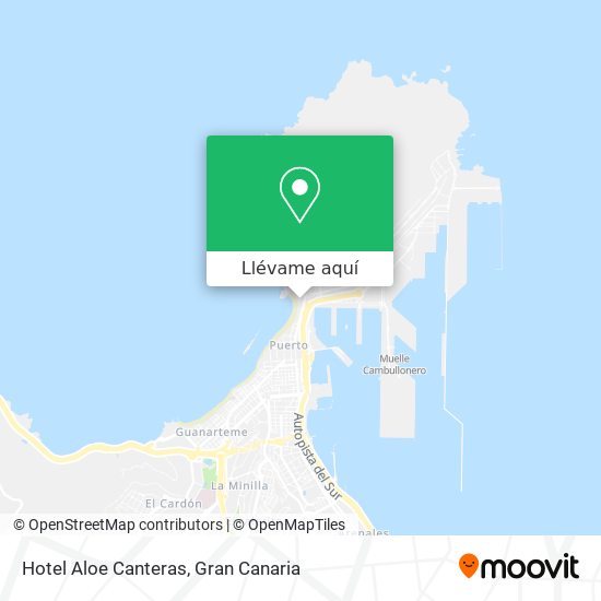 Mapa Hotel Aloe Canteras