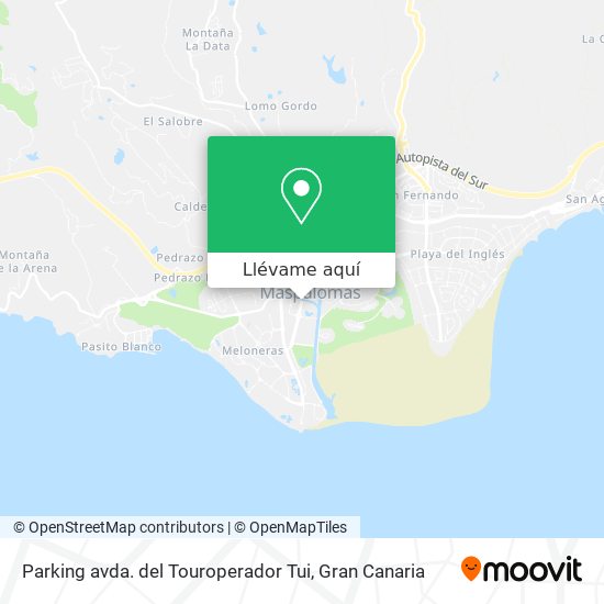Mapa Parking avda. del Touroperador Tui