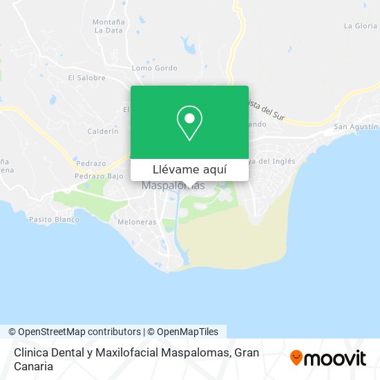 Mapa Clinica Dental y Maxilofacial Maspalomas