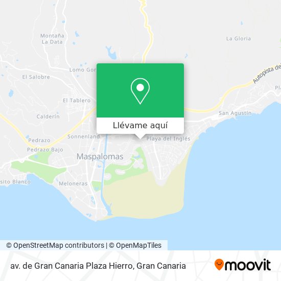 Mapa av. de Gran Canaria Plaza Hierro