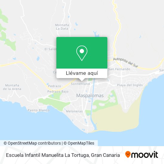 Mapa Escuela Infantil Manuelita La Tortuga