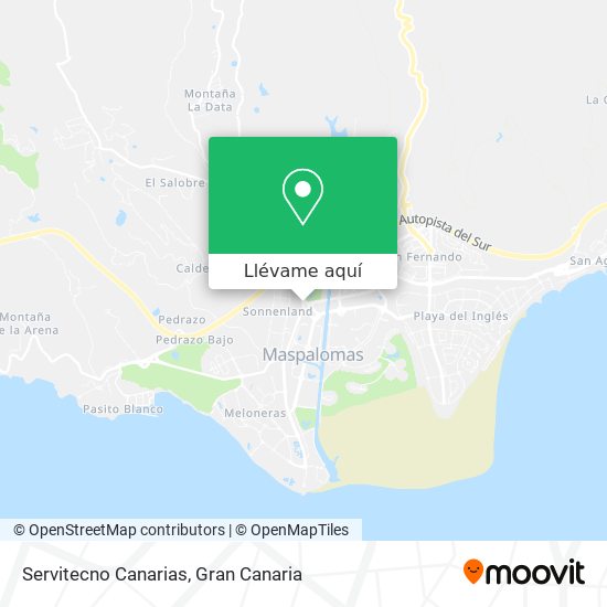 Mapa Servitecno Canarias