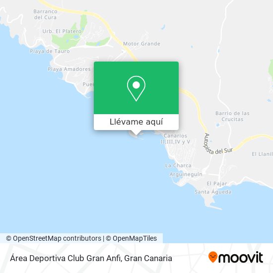 Mapa Área Deportiva Club Gran Anfi