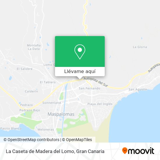Mapa La Caseta de Madera del Lomo
