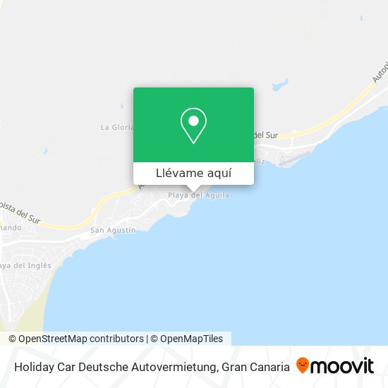 Mapa Holiday Car Deutsche Autovermietung