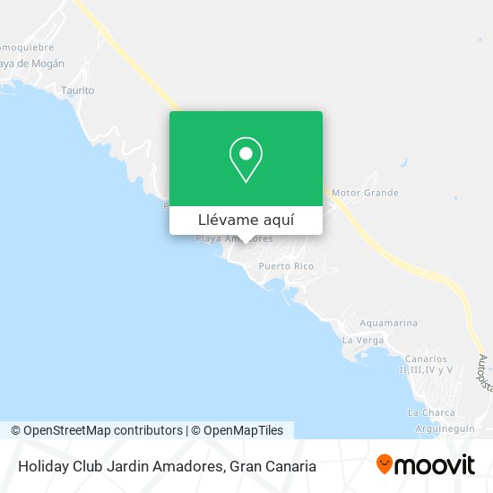 Mapa Holiday Club Jardin Amadores