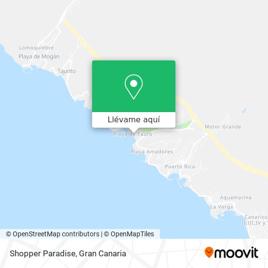 Mapa Shopper Paradise