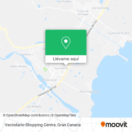 Mapa Vecindario-Shopping Centre