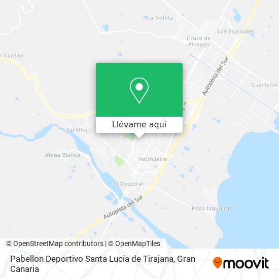 Mapa Pabellon Deportivo Santa Lucia de Tirajana