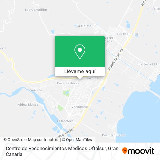 Mapa Centro de Reconocimientos Médicos Oftalsur