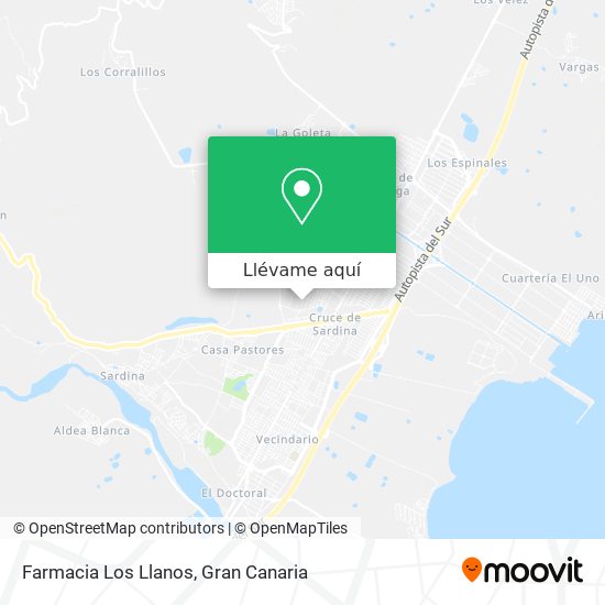 Mapa Farmacia Los Llanos