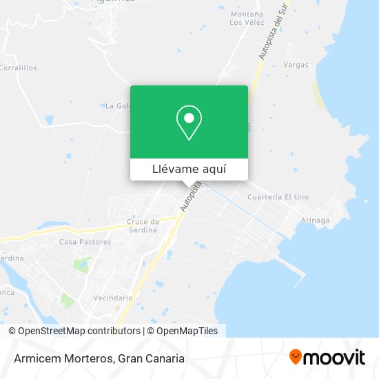 Mapa Armicem Morteros