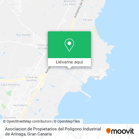 Mapa Asociacion de Propietarios del Poligono Industrial de Arinaga