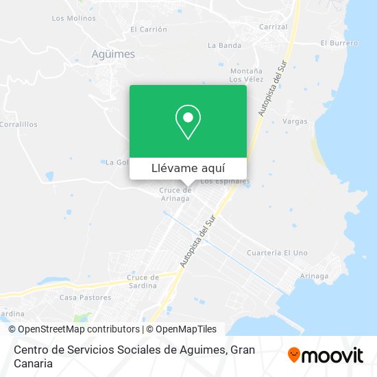 Mapa Centro de Servicios Sociales de Aguimes