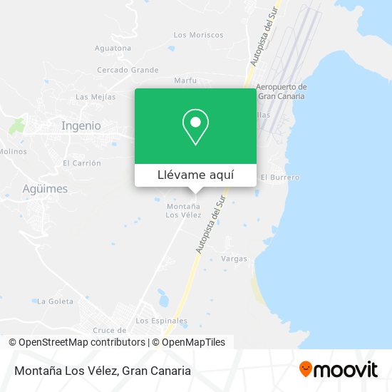 Mapa Montaña Los Vélez
