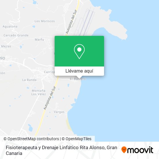 Mapa Fisioterapeuta y Drenaje Linfático Rita Alonso