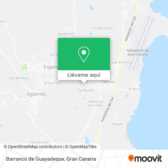 Mapa Barranco de Guayadeque