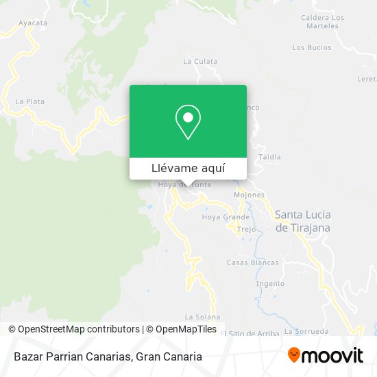 Mapa Bazar Parrian Canarias