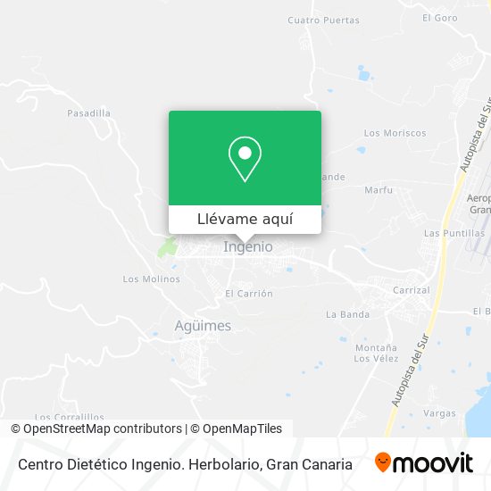 Mapa Centro Dietético Ingenio. Herbolario