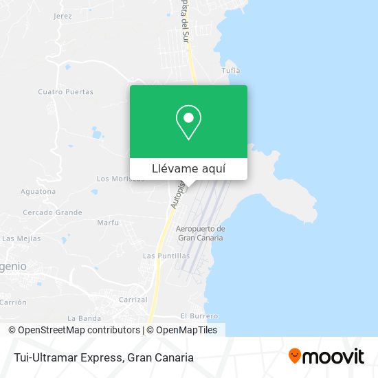Mapa Tui-Ultramar Express