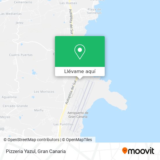 Mapa Pizzeria Yazul