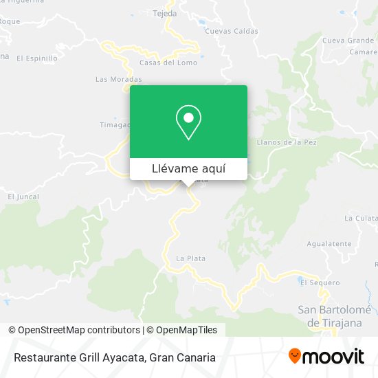 Mapa Restaurante Grill Ayacata