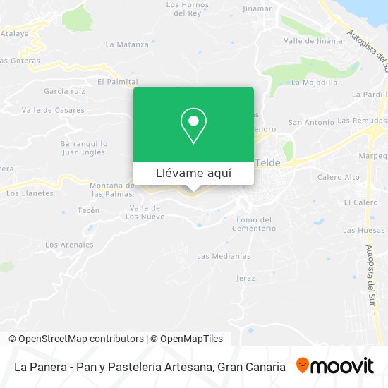 Mapa La Panera - Pan y Pastelería Artesana