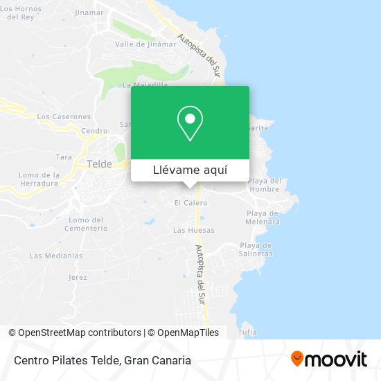 Mapa Centro Pilates Telde