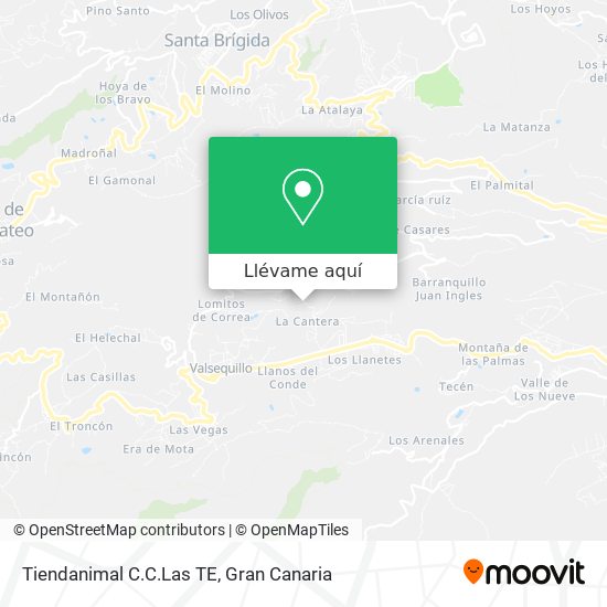 Mapa Tiendanimal C.C.Las TE