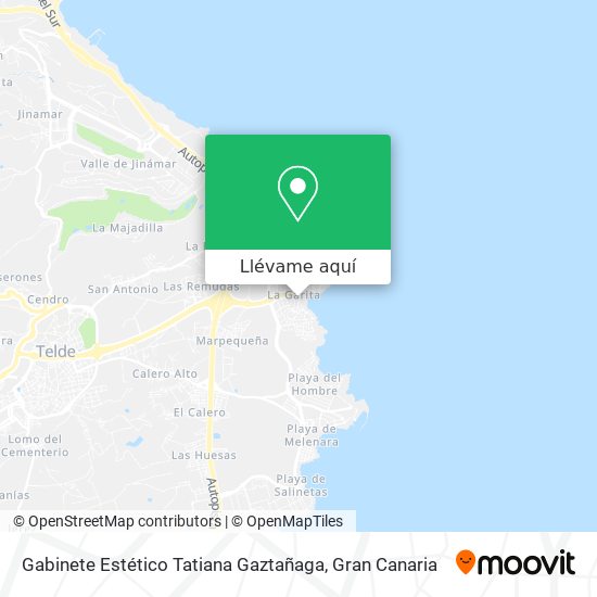 Mapa Gabinete Estético Tatiana Gaztañaga