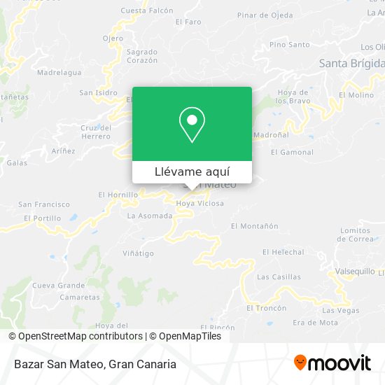 Mapa Bazar San Mateo