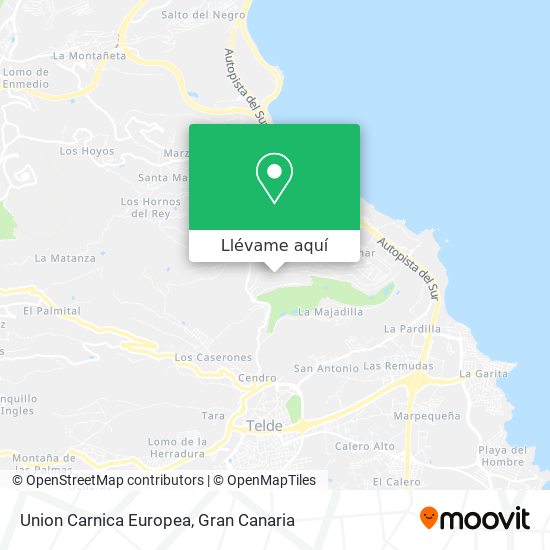Mapa Union Carnica Europea