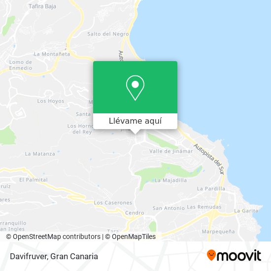Mapa Davifruver