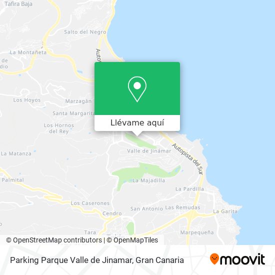Mapa Parking Parque Valle de Jinamar