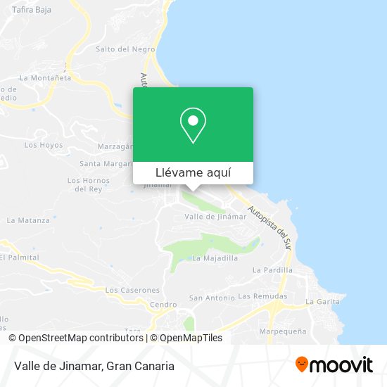 Mapa Valle de Jinamar