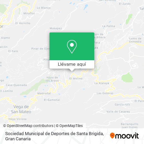 Mapa Sociedad Municipal de Deportes de Santa Brigida