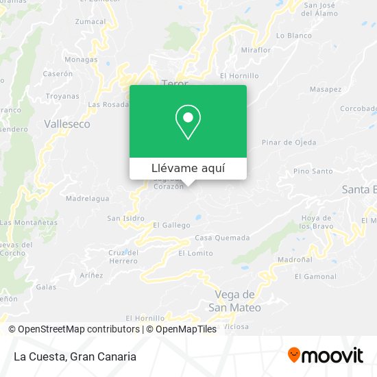 Mapa La Cuesta
