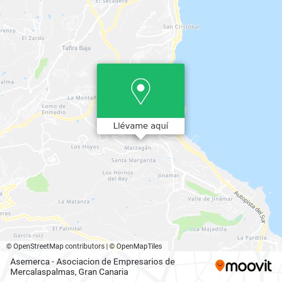 Mapa Asemerca - Asociacion de Empresarios de Mercalaspalmas