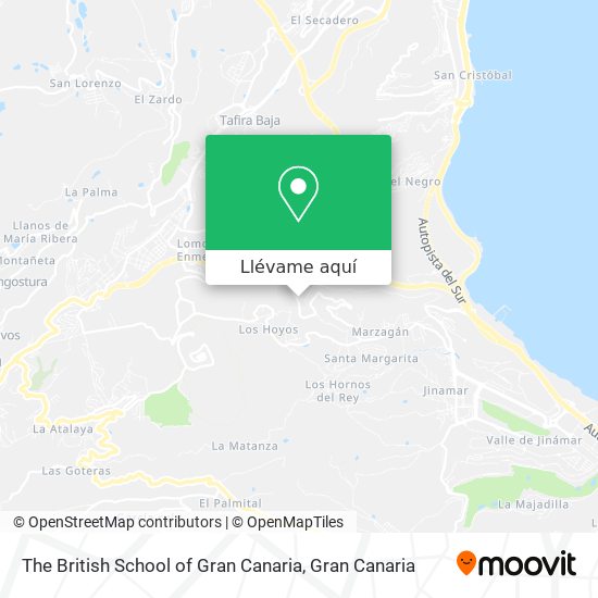 Mapa The British School of Gran Canaria