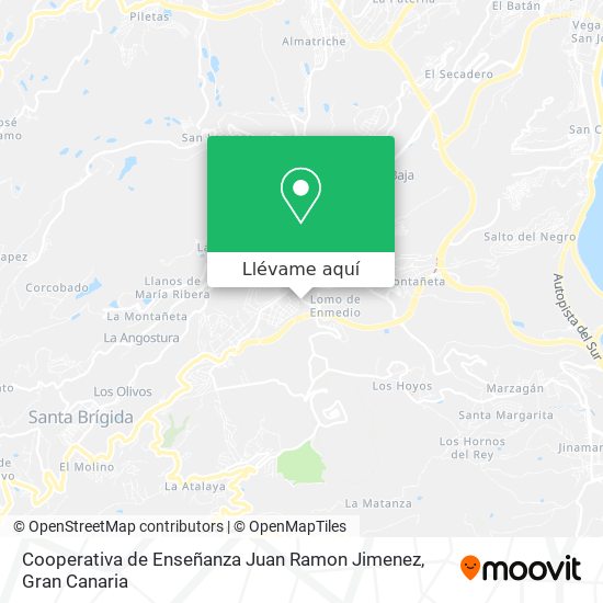 Mapa Cooperativa de Enseñanza Juan Ramon Jimenez