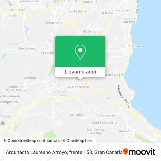 Mapa Arquitecto Laureano Arroyo, frente 153